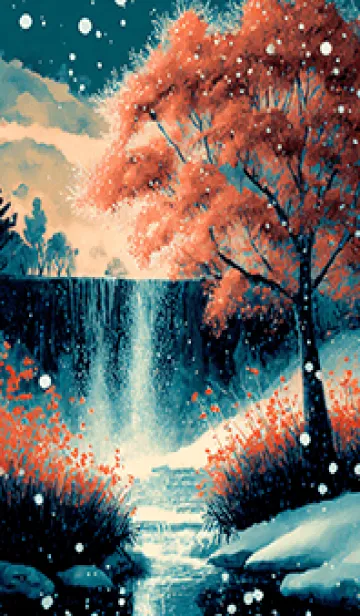 [LINE着せ替え] 優美な冬の風景の着せかえ(Winter-1923)の画像1