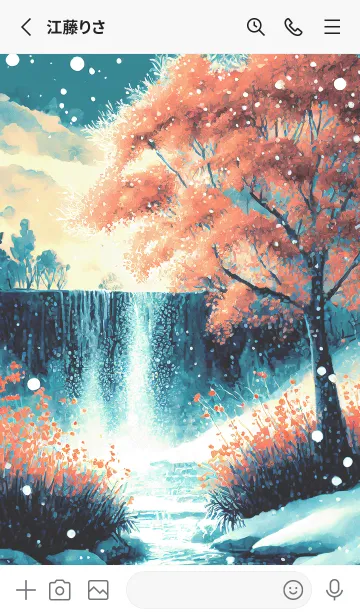 [LINE着せ替え] 優美な冬の風景の着せかえ(Winter-1923)の画像2