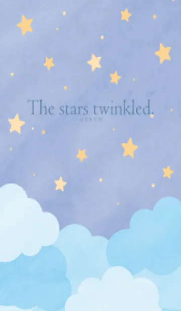 [LINE着せ替え] The stars twinkled - BLUE 18の画像1