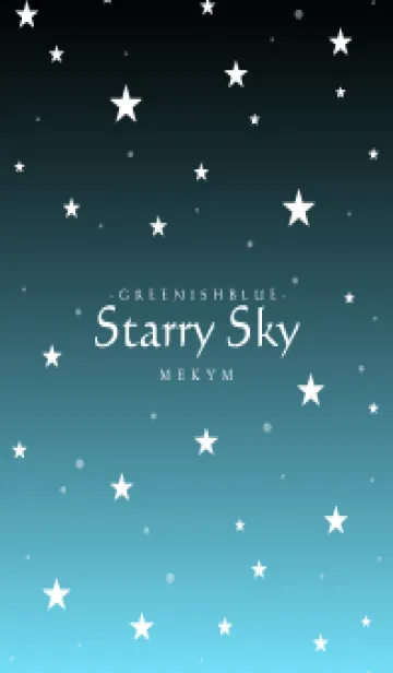 [LINE着せ替え] - Starry Sky Greenish Blue -の画像1