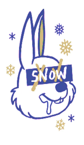[LINE着せ替え] スノーラビット .48の画像1