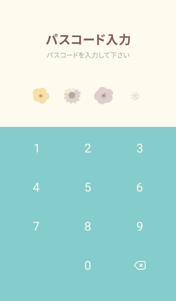 [LINE着せ替え] bluegreenデイジーと花柄06_1の画像4