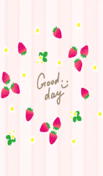 [LINE着せ替え] いちご シンプルかわいい13の画像1