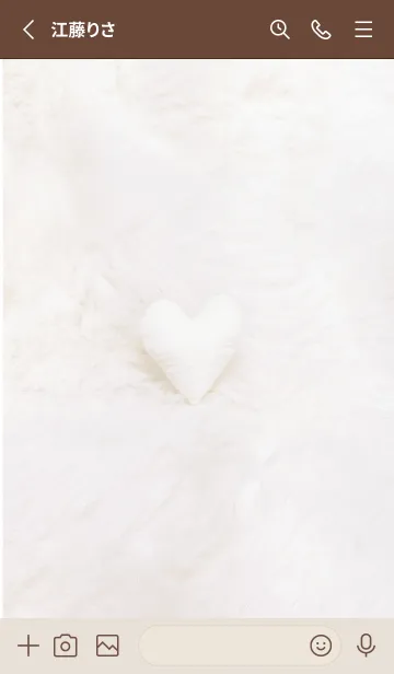 [LINE着せ替え] brown♡あったかハート03_1の画像2