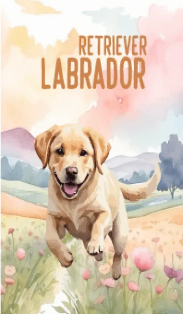 [LINE着せ替え] labrador retriever In Flower Theme 3(JP)の画像1