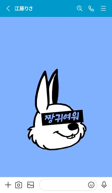 [LINE着せ替え] KOREA RABBIT THEME 122の画像2