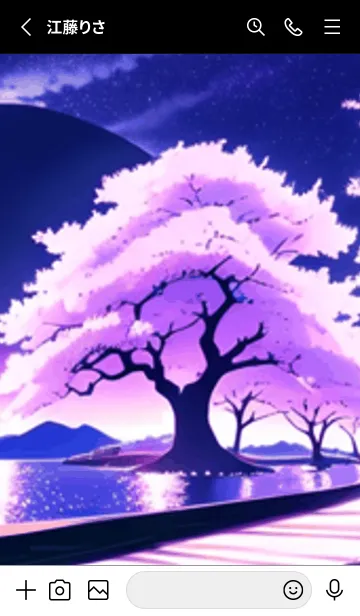 [LINE着せ替え] 冬のサクラ #BKHH012。の画像2