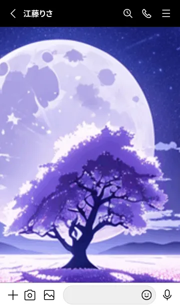 [LINE着せ替え] 冬のサクラ #BKHH010。の画像2