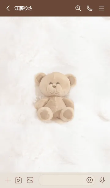 [LINE着せ替え] brown♡にんまり03_1の画像2