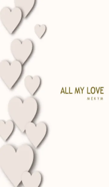 ALL MY LOVE-BEIGE HEART 20の着せ替えメイン画像