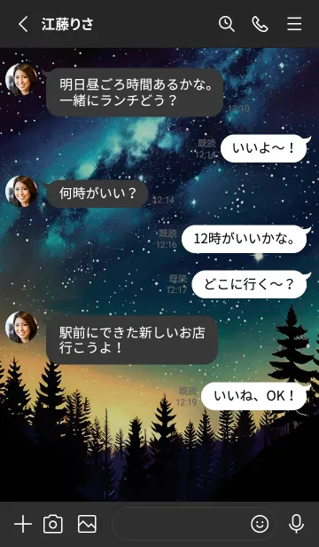 [LINE着せ替え] 穏やかな夜景の着せかえ/3の画像3