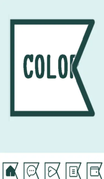 [LINE着せ替え] green color O100の画像1