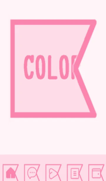 [LINE着せ替え] pink color O46の画像1