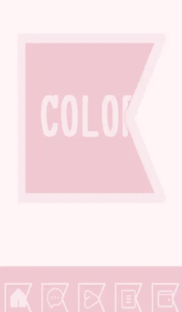 [LINE着せ替え] pink color O50の画像1