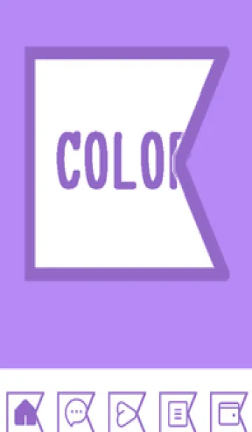 [LINE着せ替え] purple color O46の画像1