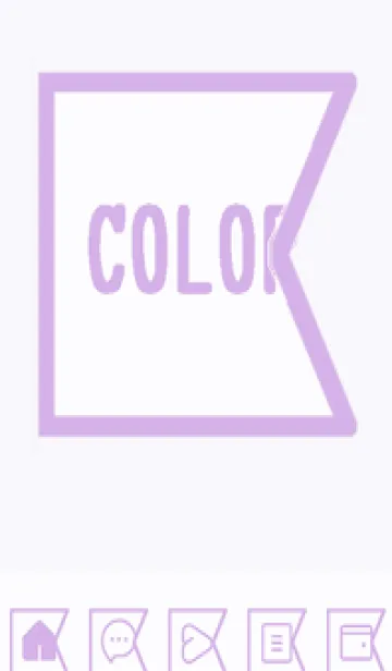 [LINE着せ替え] purple color O47の画像1