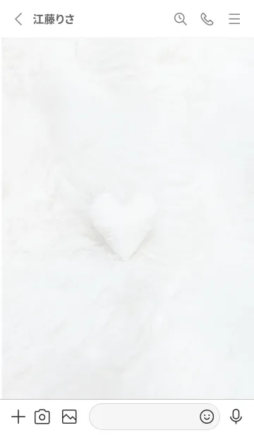 [LINE着せ替え] Gray♡あったかハート01_1の画像2