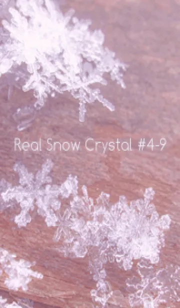 [LINE着せ替え] Real Snow Crystal #4-9の画像1