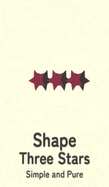 [LINE着せ替え] 三ツ星のきせかえ クリムソンの画像1