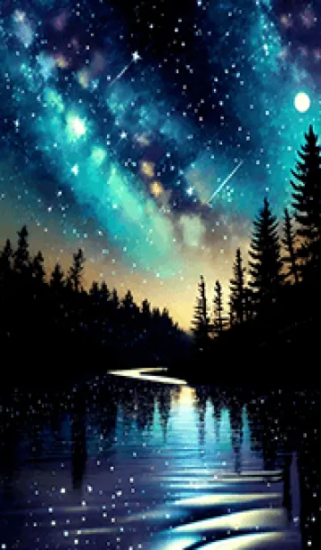 [LINE着せ替え] 穏やかな夜景の着せかえ/24の画像1