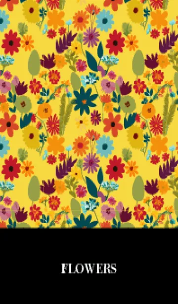 [LINE着せ替え] yellow いろんな花の画像1
