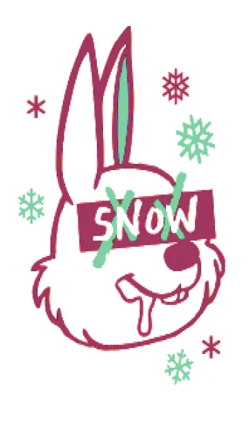 [LINE着せ替え] スノーラビット .51の画像1