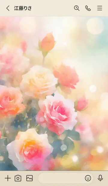 [LINE着せ替え] 薔薇(バラ)の花の着せかえ(R1953)の画像2