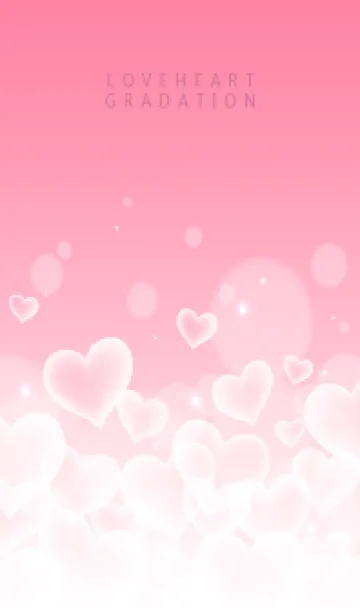 [LINE着せ替え] LOVE HEART GRADATION Milkypink 7の画像1