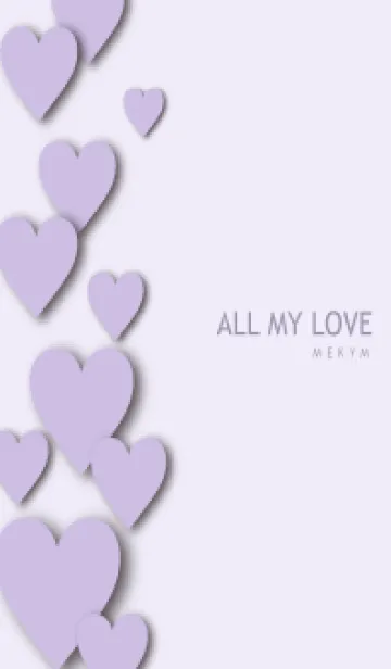 [LINE着せ替え] ALL MY LOVE-PURPLE HEART 20の画像1