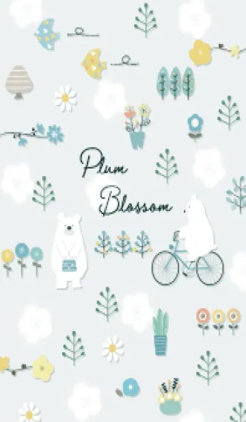 [LINE着せ替え] bluegreen梅が咲く頃に06_1の画像1