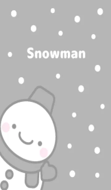 [LINE着せ替え] 黒色雪だるま（スノーマン）の着せかえ3の画像1
