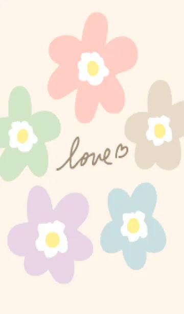 [LINE着せ替え] 北欧風 お花26の画像1