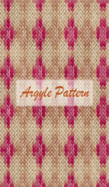 [LINE着せ替え] argyle pattern embroidery 94の画像1