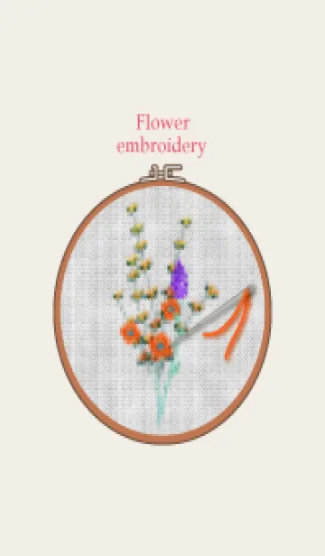 [LINE着せ替え] Flower embroidery 60の画像1