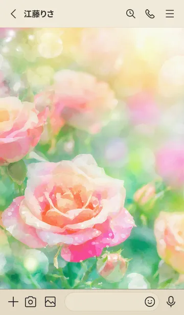 [LINE着せ替え] 薔薇(バラ)の花の着せかえ(R1945)の画像2