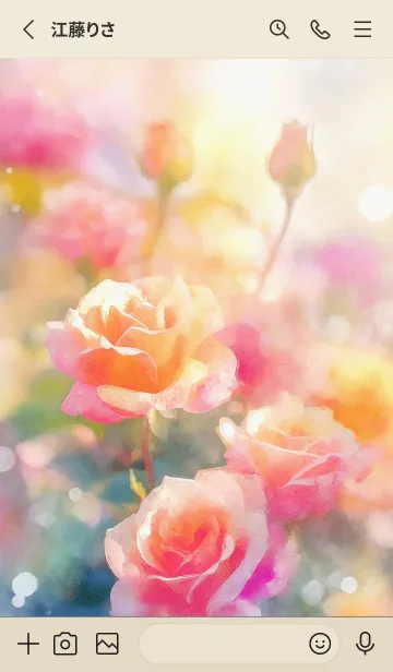 [LINE着せ替え] 薔薇(バラ)の花の着せかえ(R1943)の画像2