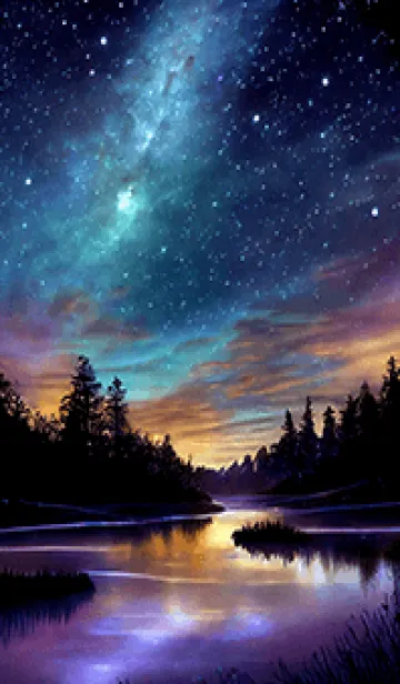 [LINE着せ替え] 穏やかな夜景の着せかえ/44の画像1