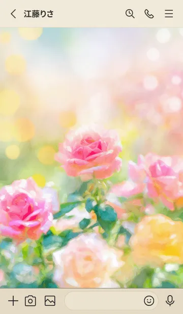 [LINE着せ替え] 薔薇(バラ)の花の着せかえ(R1941)の画像2