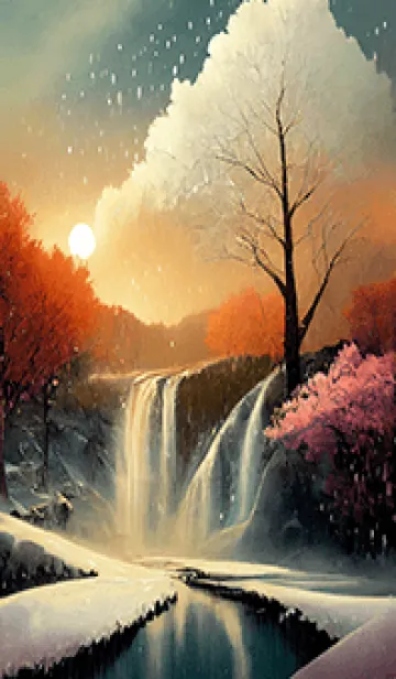 [LINE着せ替え] 優美な冬の風景の着せかえ(Winter-1976)の画像1