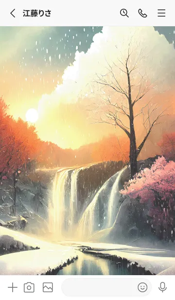 [LINE着せ替え] 優美な冬の風景の着せかえ(Winter-1976)の画像2