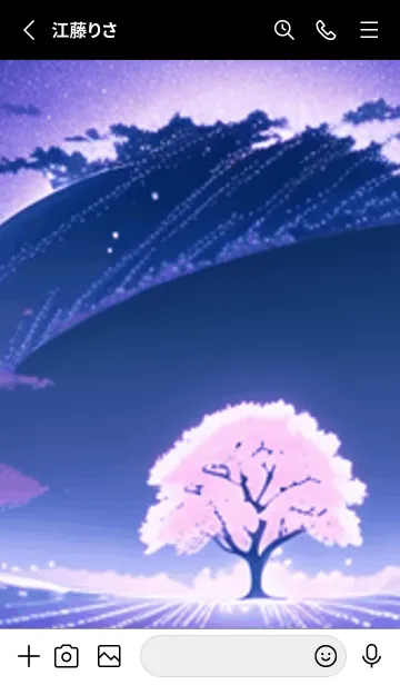 [LINE着せ替え] 冬のサクラ #BLHG04。の画像2