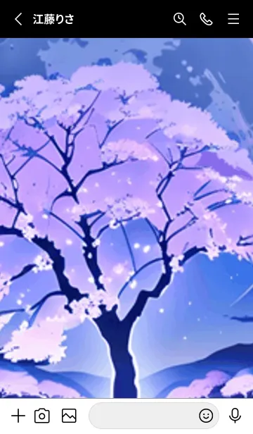 [LINE着せ替え] 冬のサクラ #BLHG019。の画像2