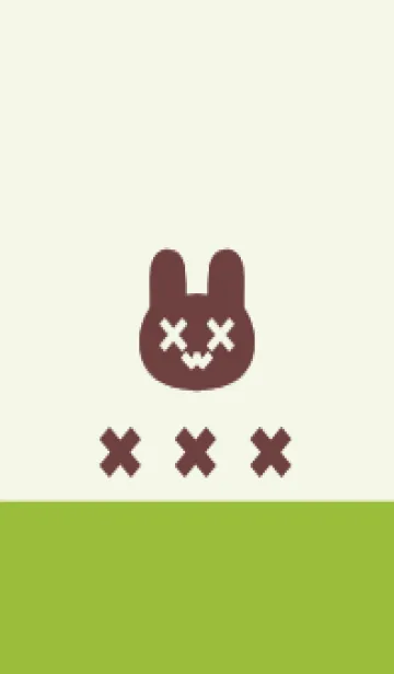 [LINE着せ替え] 地雷うさぎ(green13)の画像1