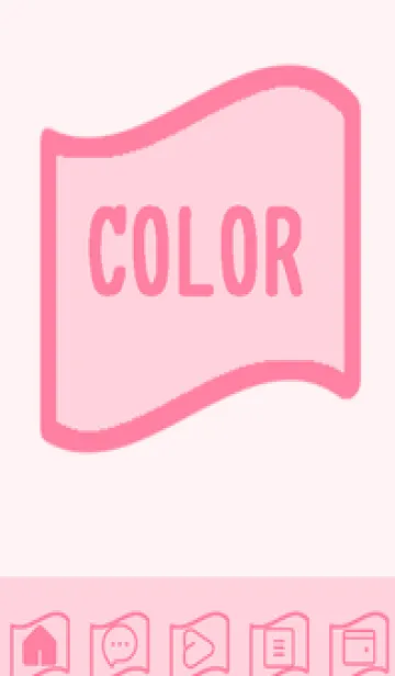 [LINE着せ替え] pink color P48の画像1