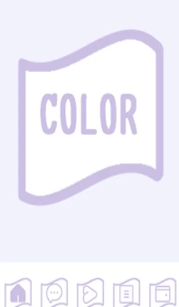 [LINE着せ替え] purple color P49の画像1