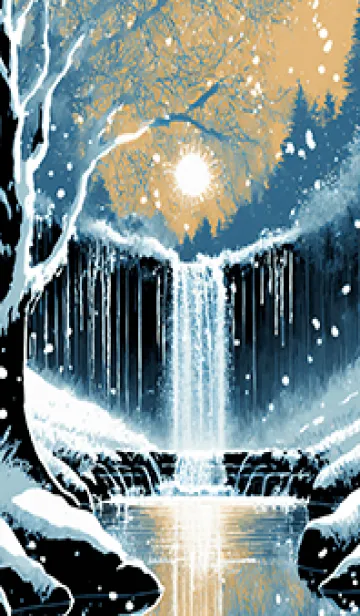 [LINE着せ替え] 優美な冬の風景の着せかえ(Winter-1984)の画像1