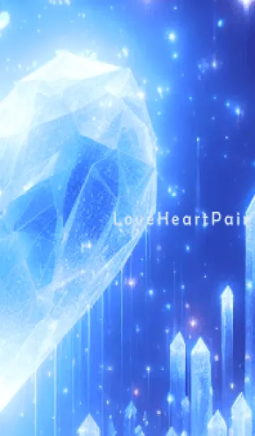 [LINE着せ替え] Love Heart Pair-BLUE 3の画像1