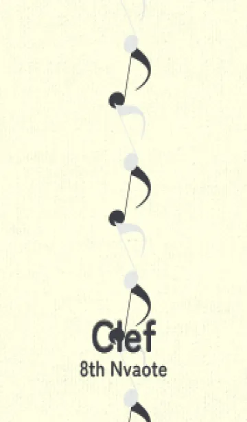 [LINE着せ替え] 八分音符1 フロスティグレイの画像1