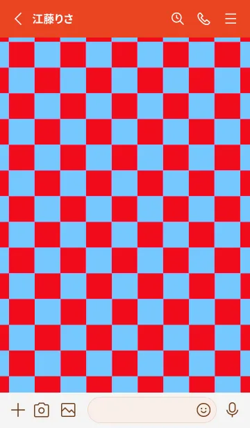 [LINE着せ替え] カラー チェック 66の画像2