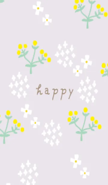 [LINE着せ替え] かわいい黄色い丸い花18の画像1